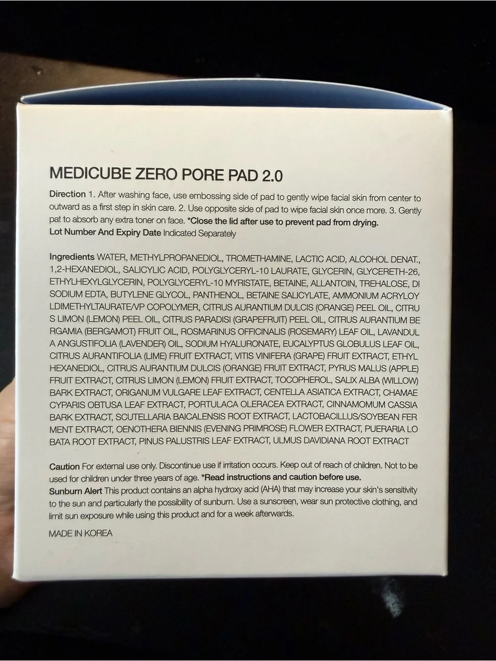 medicube Zero Pore Pad 2.0 Unopened